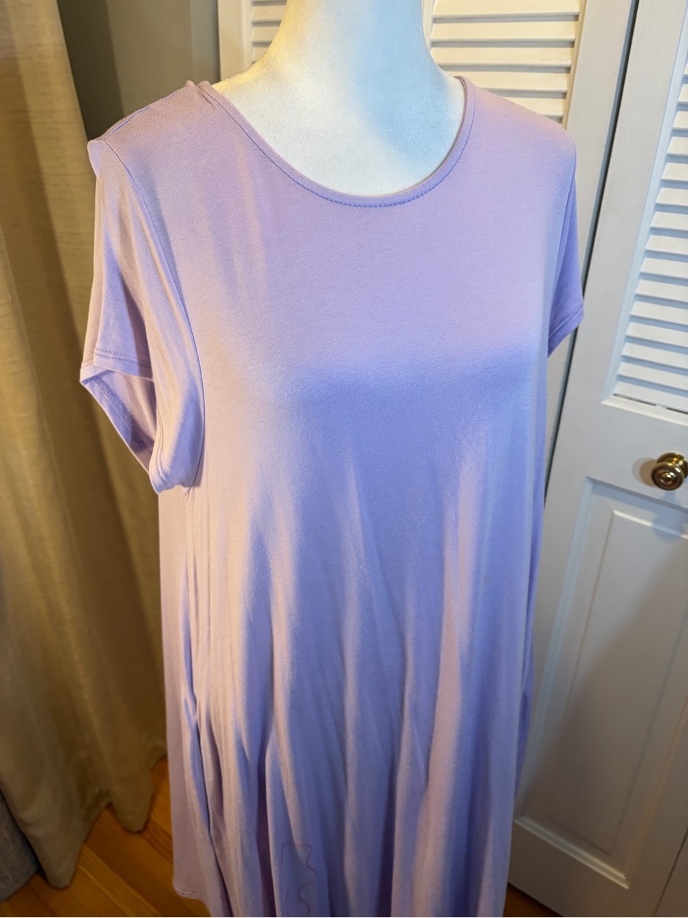 mittoshop Lavender Short Sleeve Swing Tunic